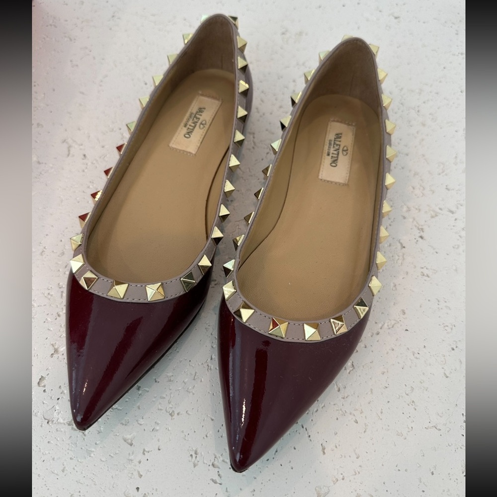 VALENTINO ROCKSTUD FLATS - Picture 3 of 15